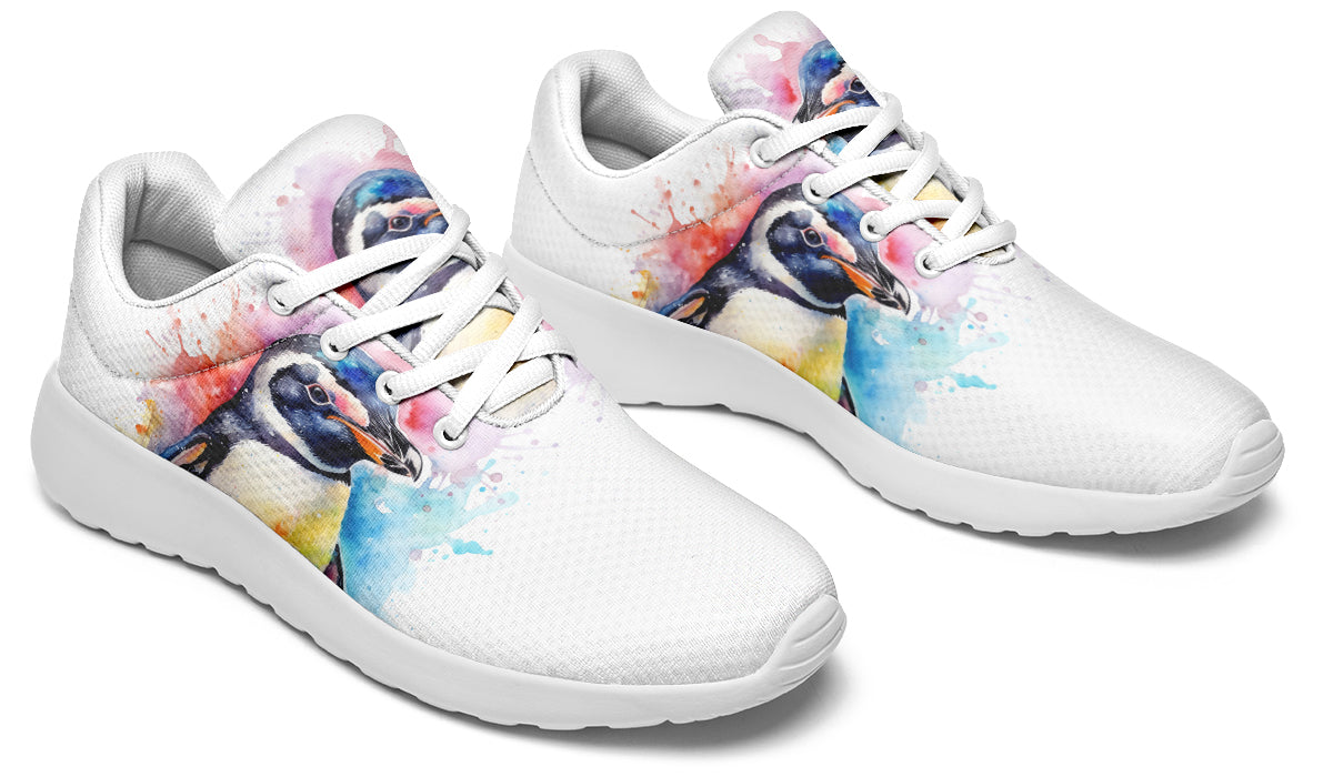 Watercolour Penguin Sneakers - Offbeat Sweetie