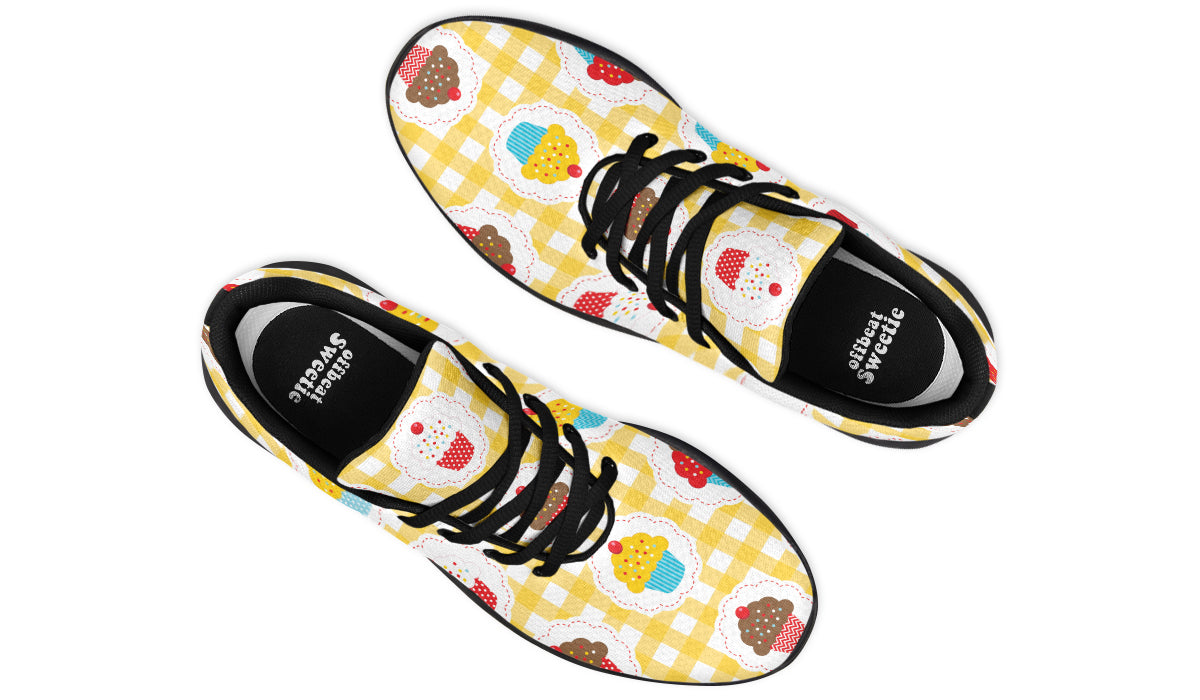 Yellow Gingham Cupcakes Sneakers