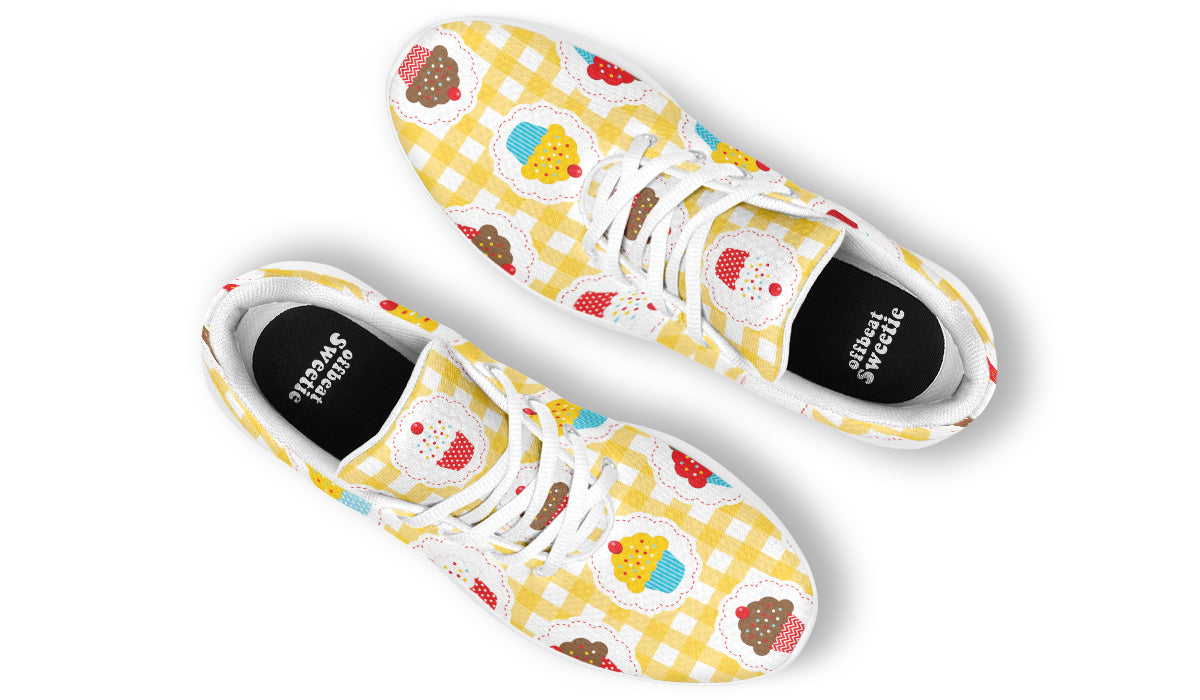 Yellow Gingham Cupcakes Sneakers