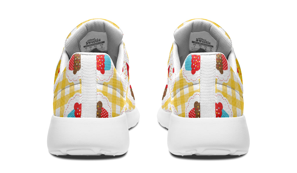 Yellow Gingham Cupcakes Sneakers