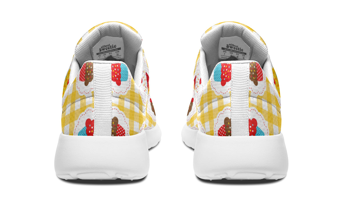 Yellow Gingham Cupcakes Sneakers