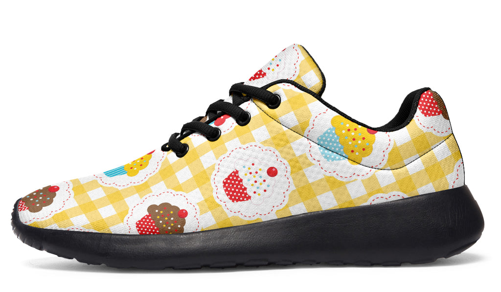 Yellow Gingham Cupcakes Sneakers