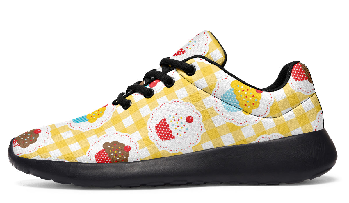 Yellow Gingham Cupcakes Sneakers