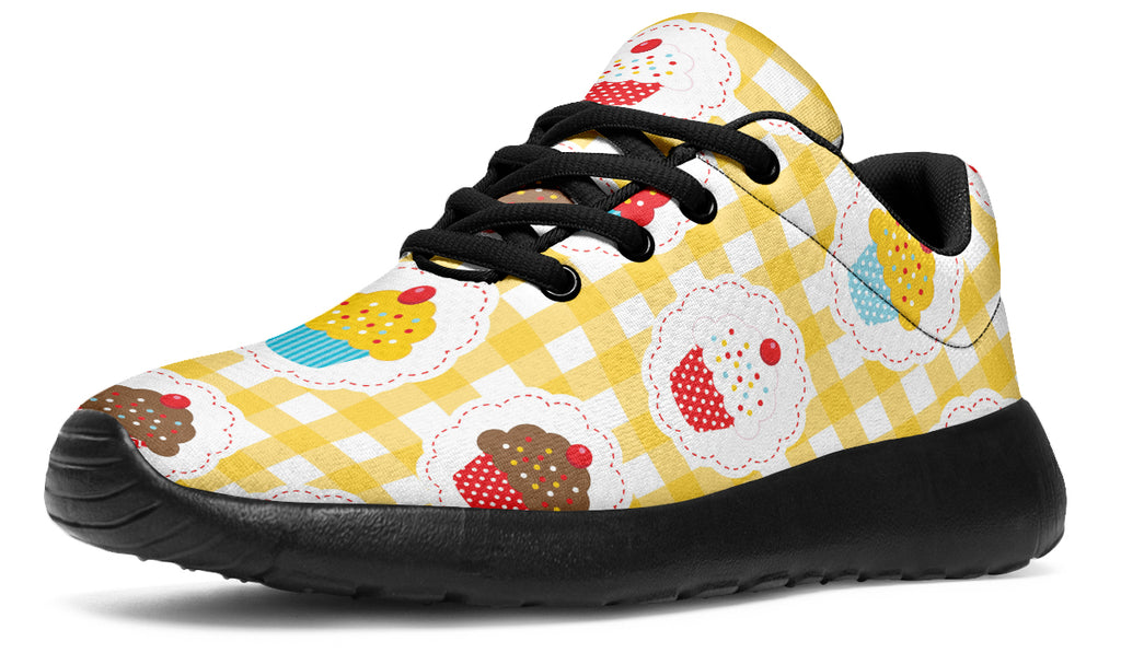 Yellow Gingham Cupcakes Sneakers