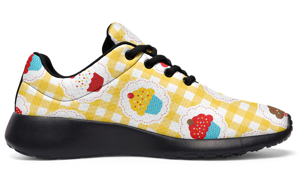 Yellow Gingham Cupcakes Sneakers