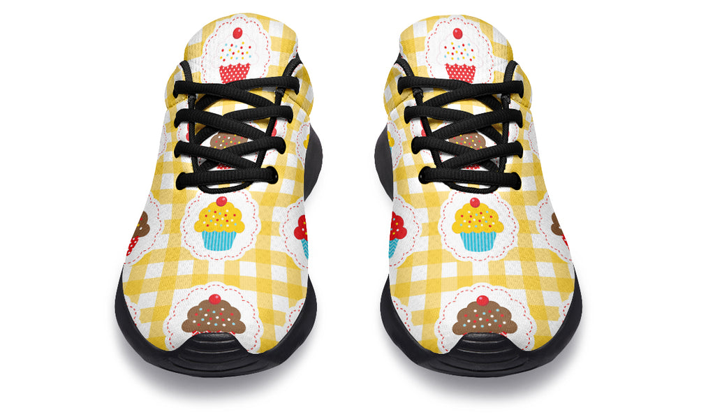 Yellow Gingham Cupcakes Sneakers