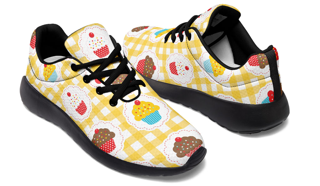Yellow Gingham Cupcakes Sneakers