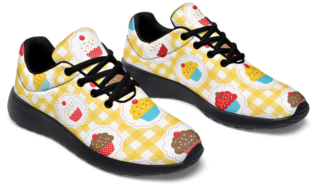 Yellow Gingham Cupcakes Sneakers