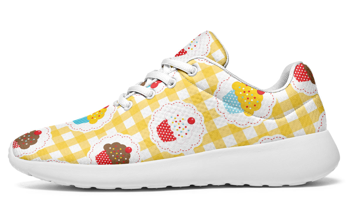 Yellow Gingham Cupcakes Sneakers