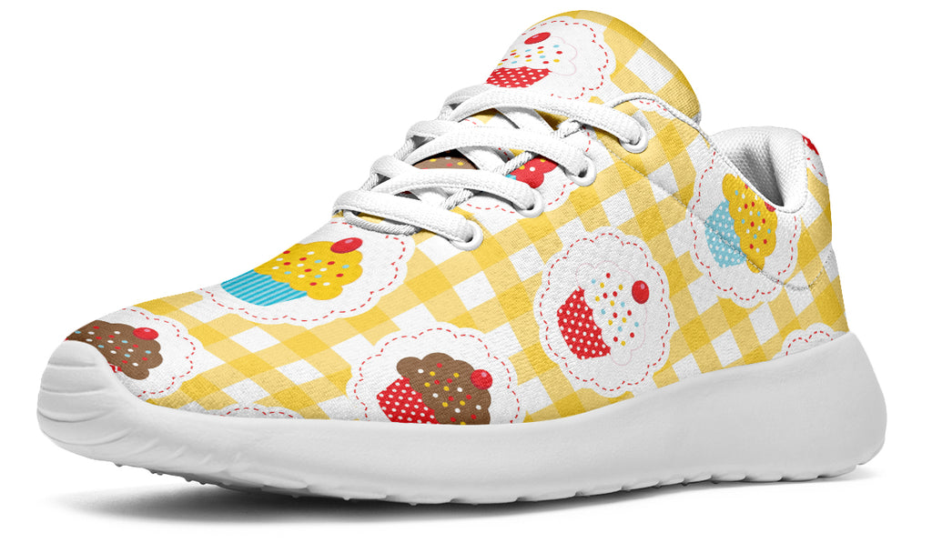 Yellow Gingham Cupcakes Sneakers