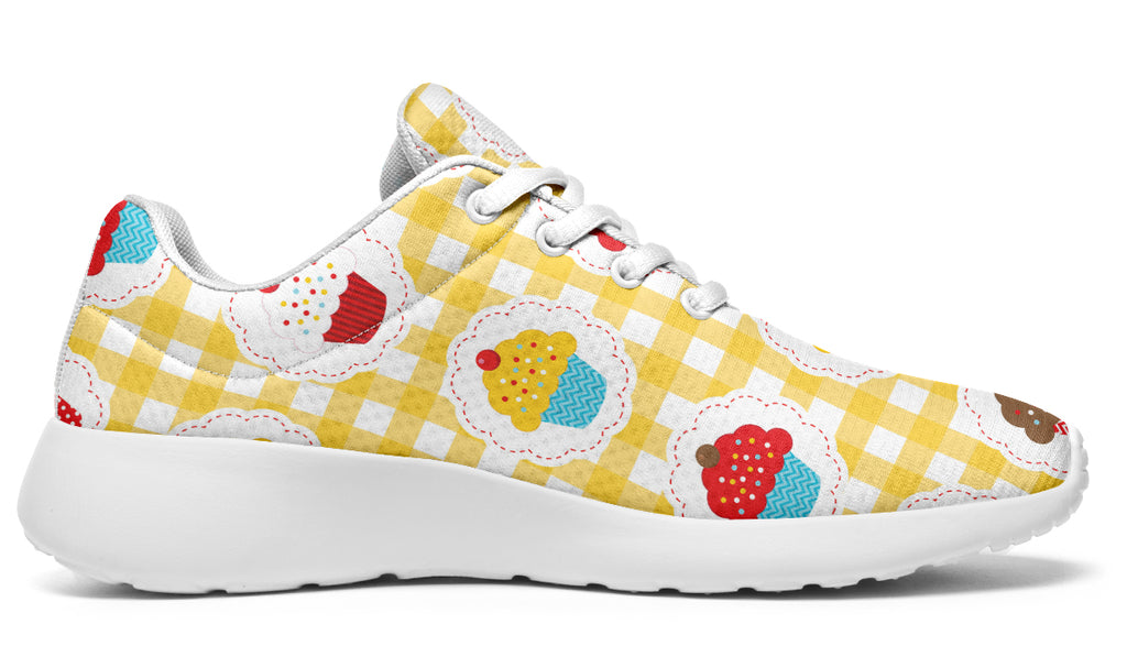 Yellow Gingham Cupcakes Sneakers