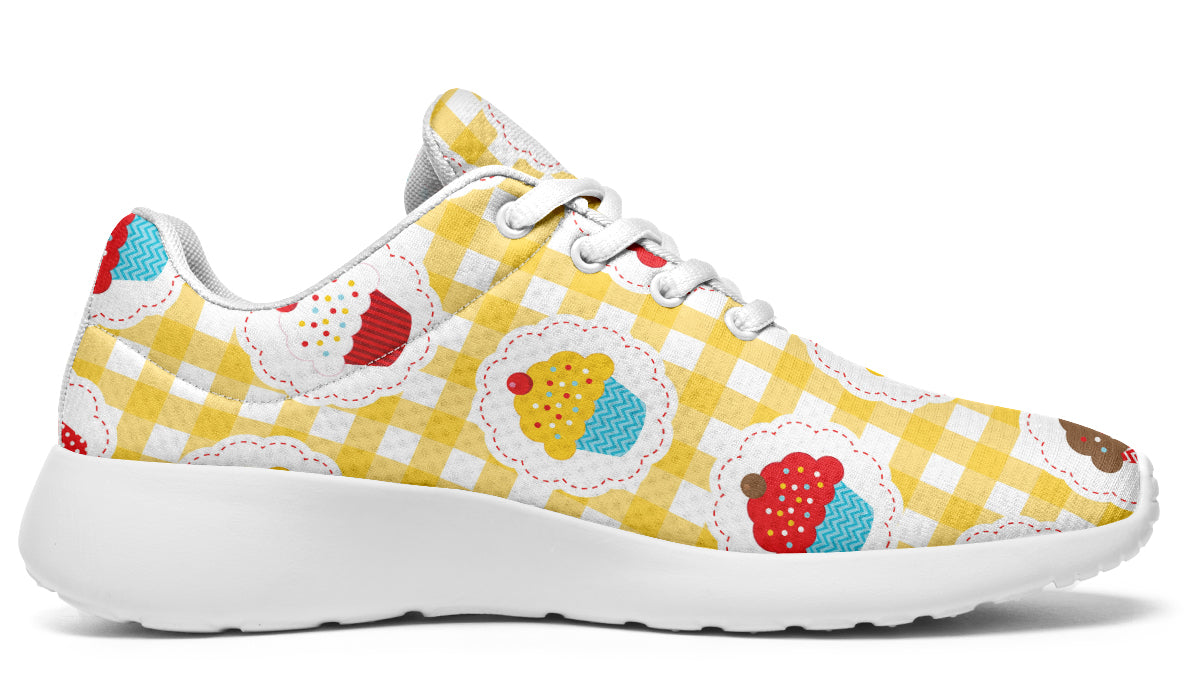 Yellow Gingham Cupcakes Sneakers
