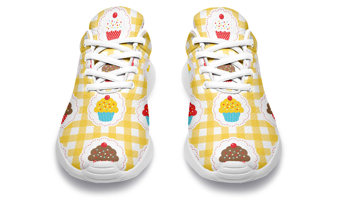 Yellow Gingham Cupcakes Sneakers