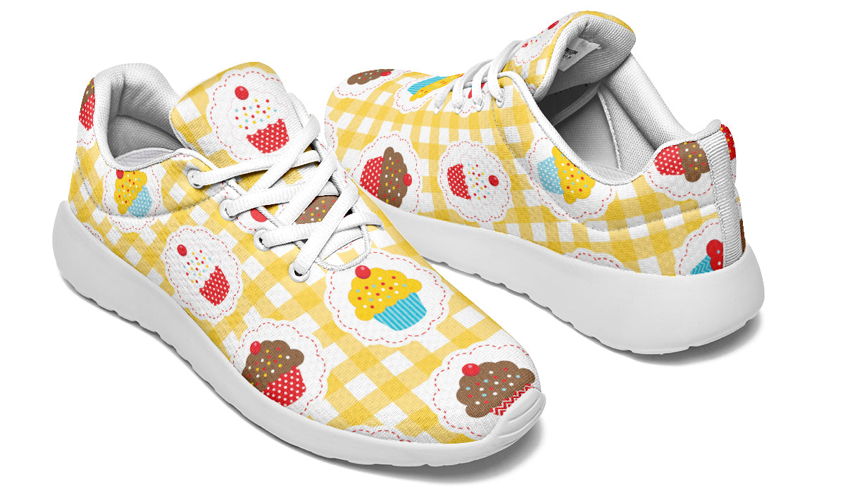 Yellow Gingham Cupcakes Sneakers