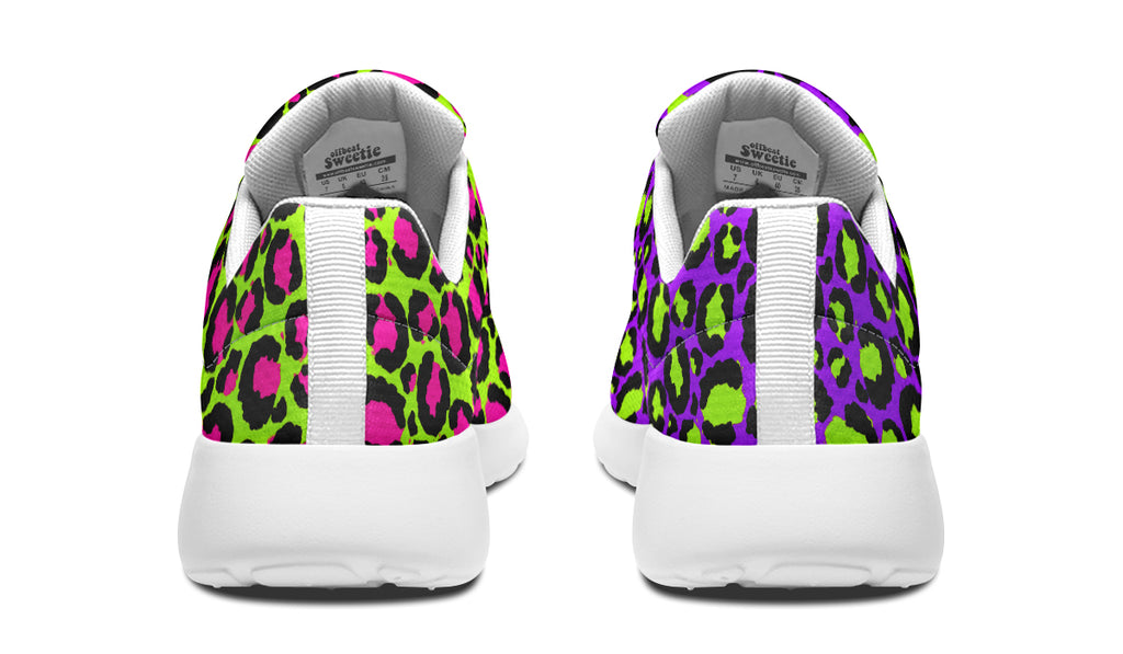 Zombie Leopard x Neon Leopard Mismatch Sneakers