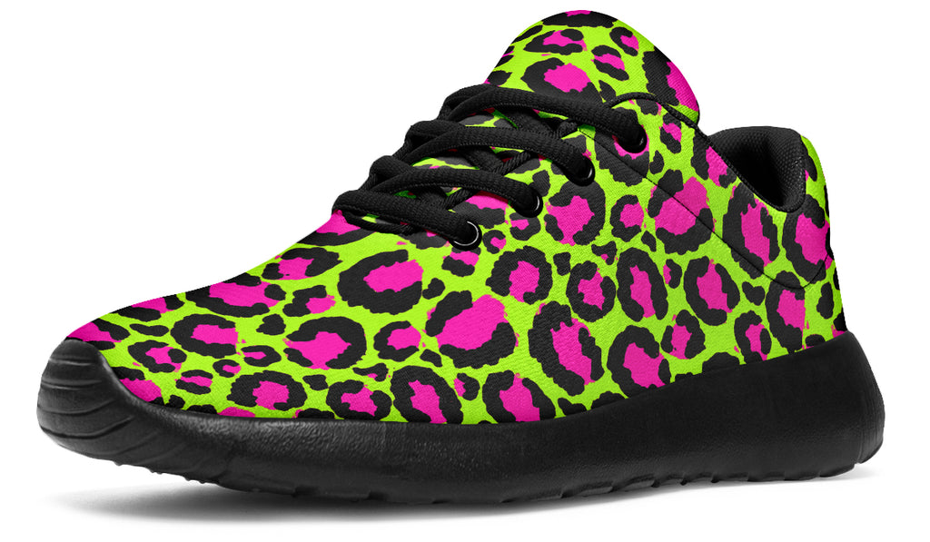 Zombie Leopard x Neon Leopard Mismatch Sneakers