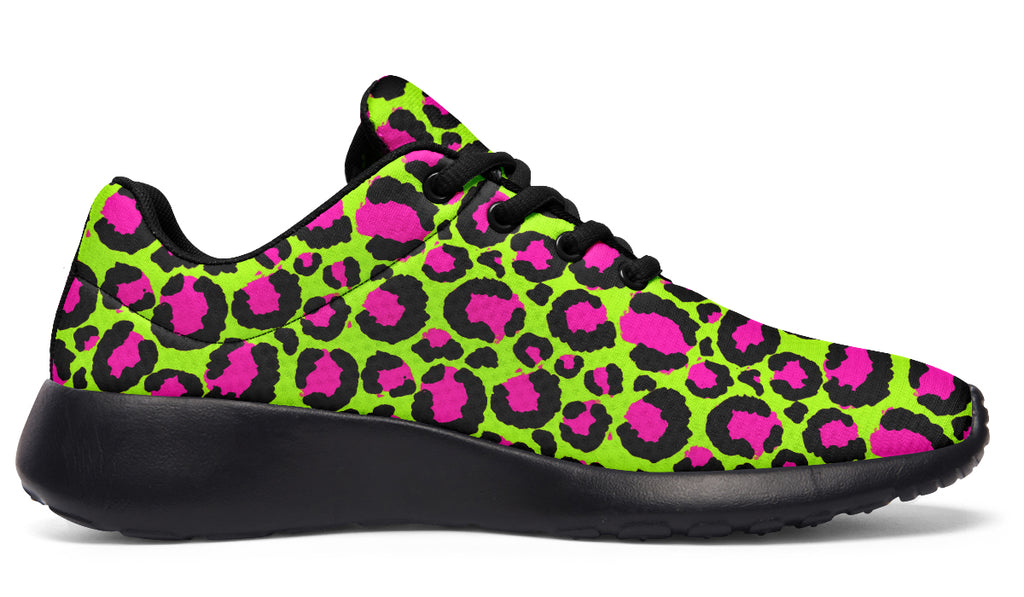 Zombie Leopard x Neon Leopard Mismatch Sneakers