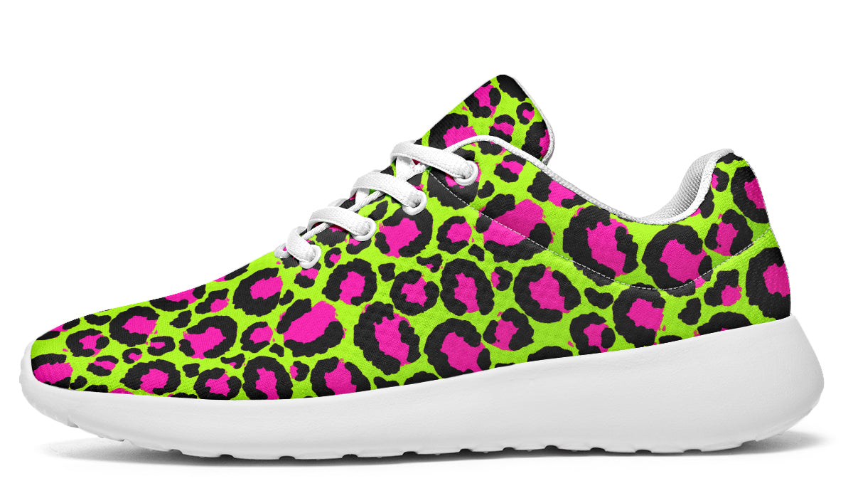 Zombie Leopard x Neon Leopard Mismatch Sneakers