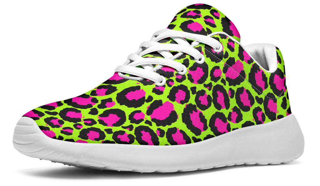 Zombie Leopard x Neon Leopard Mismatch Sneakers