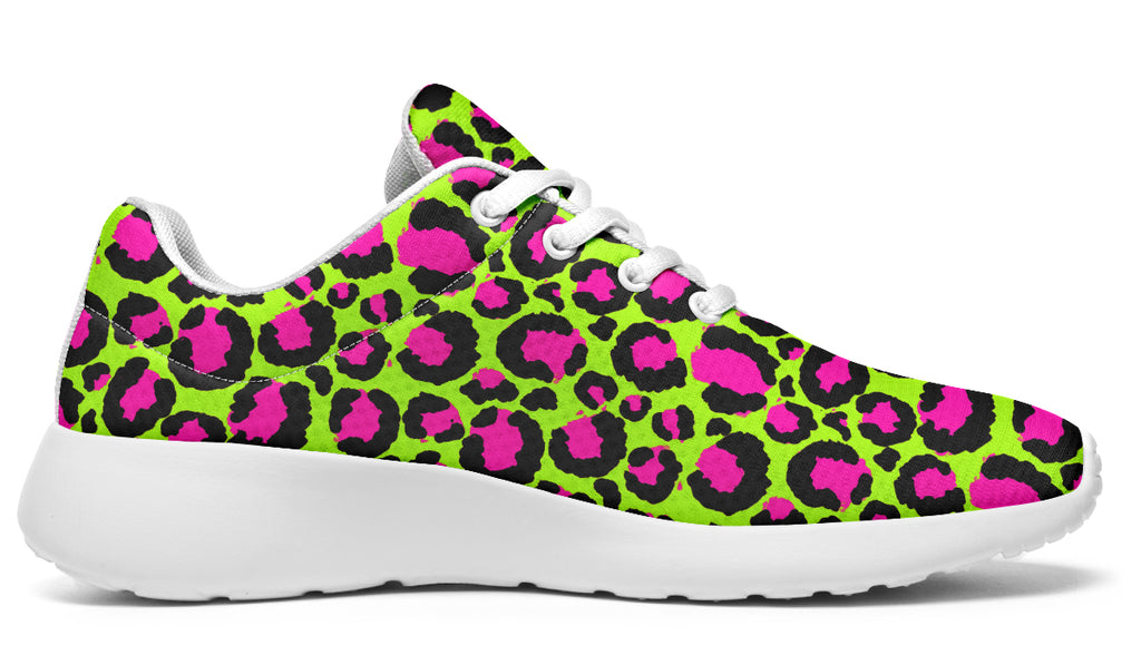 Zombie Leopard x Neon Leopard Mismatch Sneakers