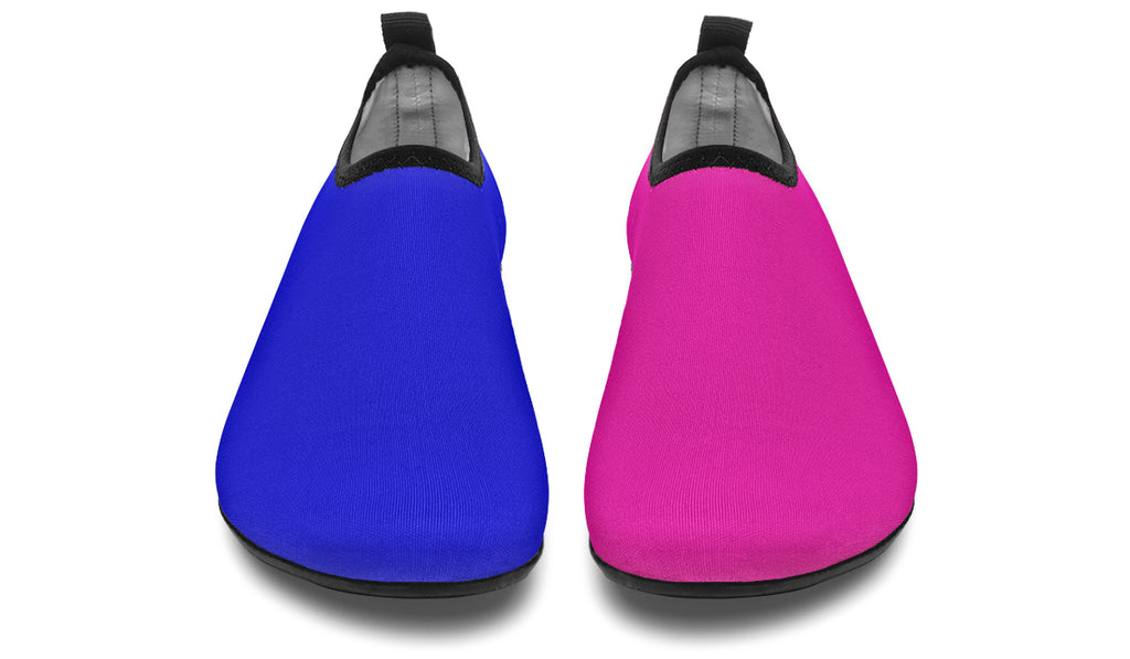 Blue And Pink Mismatch Water Shoes - Offbeat Sweetie