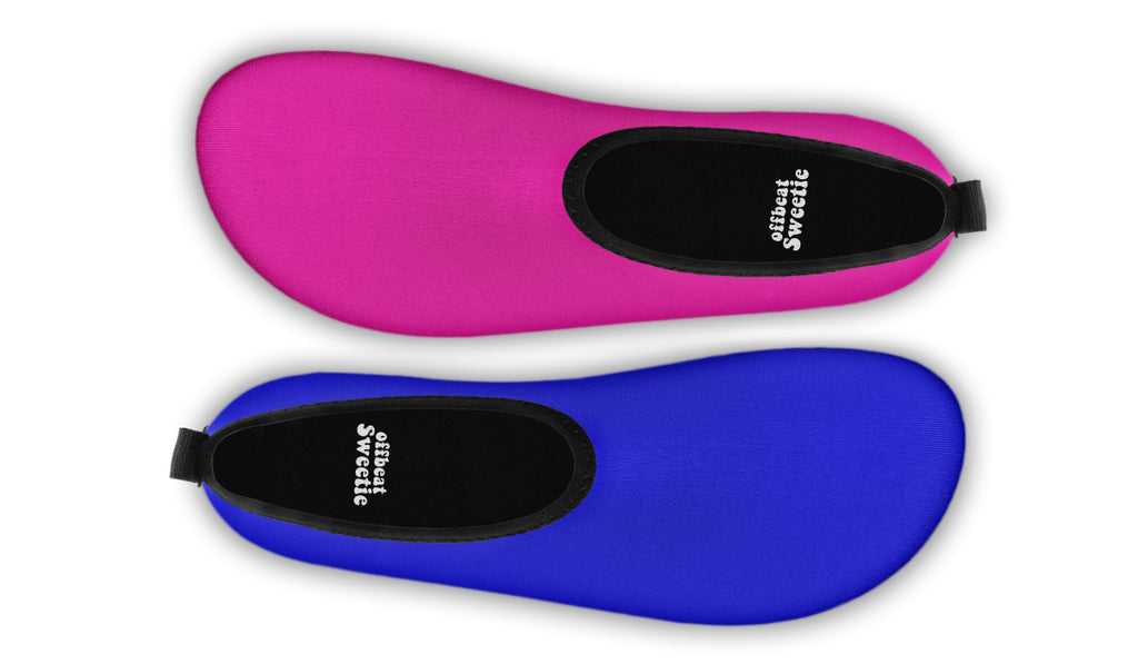 Blue And Pink Mismatch Water Shoes - Offbeat Sweetie