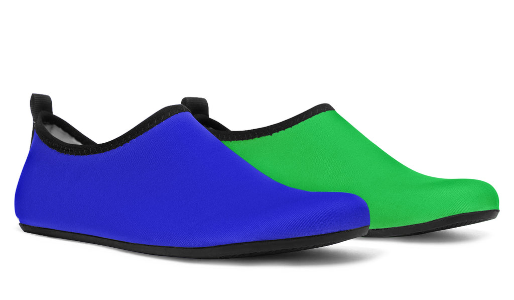 Blue and Green Mismatch Water Shoes