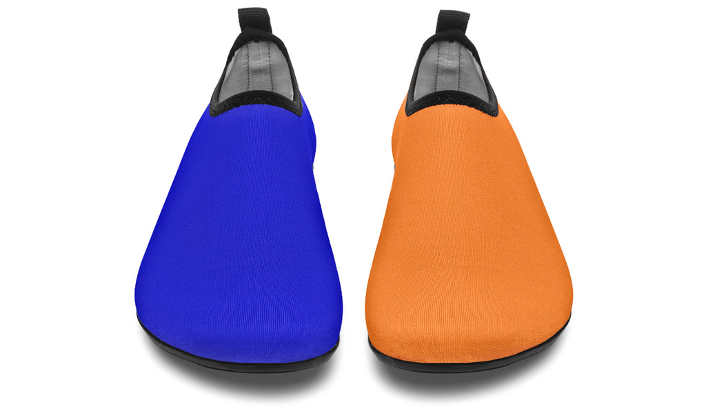 Blue and Orange Mismatch Water Shoes