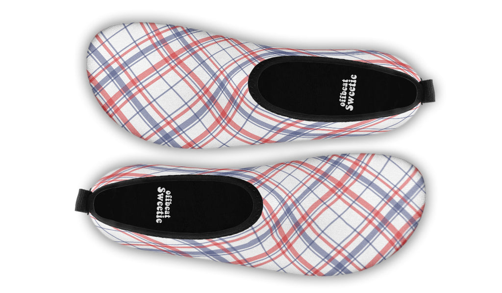 Candy Stripe Plaid Water Shoes