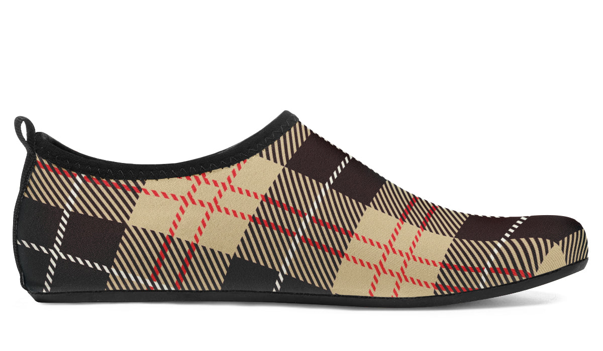 Choco Mocha Plaid Water Shoes