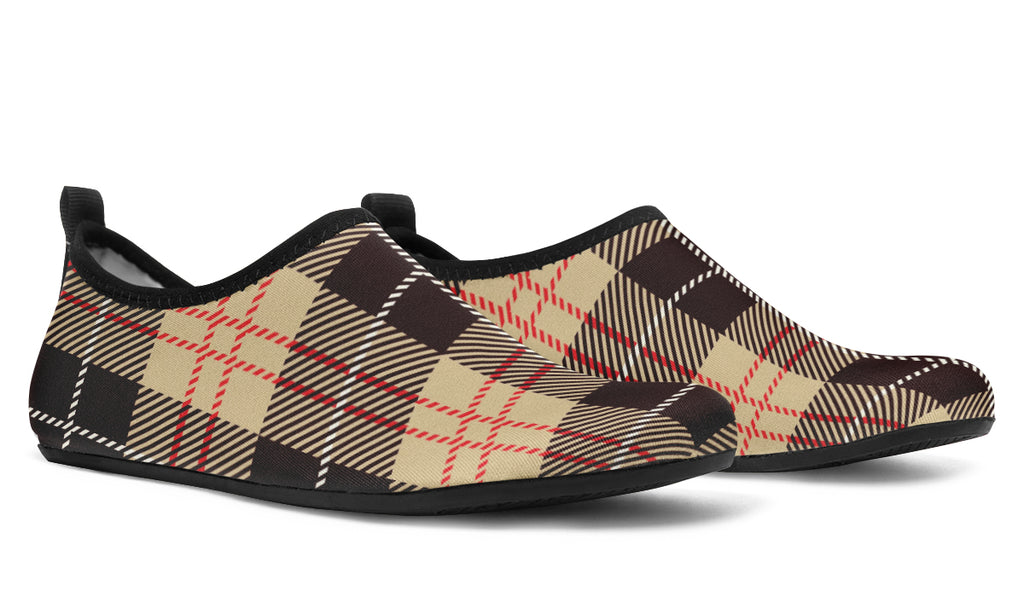 Choco Mocha Plaid Water Shoes