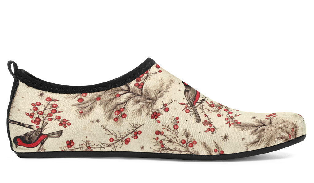 Christmas Birds Water Shoes - Offbeat Sweetie