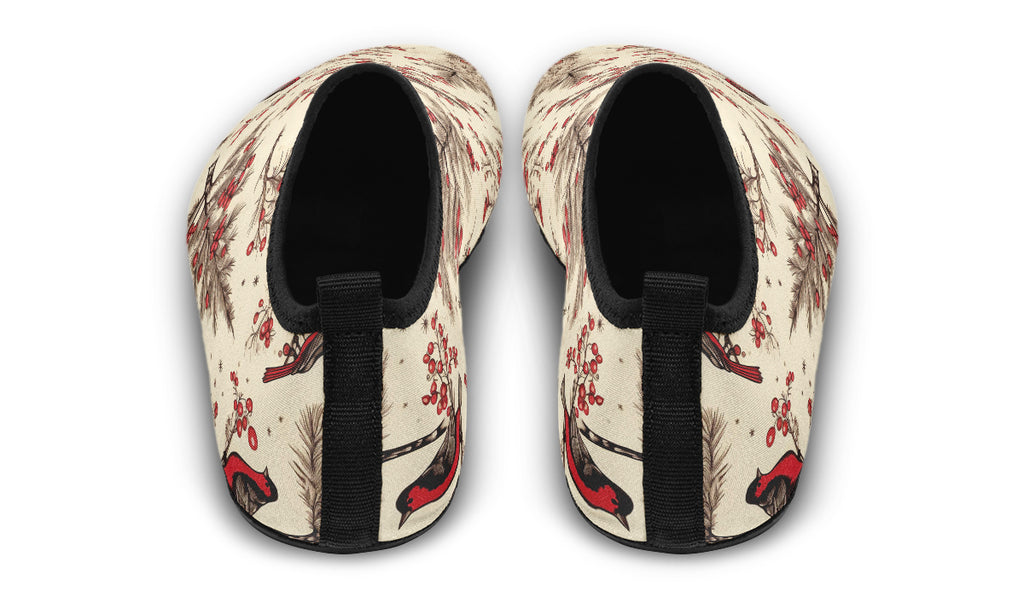 Christmas Birds Water Shoes - Offbeat Sweetie