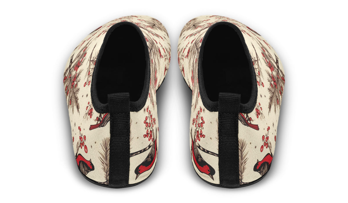 Christmas Birds Water Shoes - Offbeat Sweetie