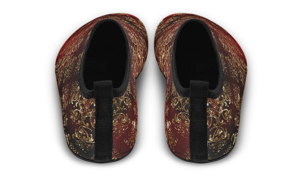 Christmas Wrapping Paper Water Shoes - Offbeat Sweetie