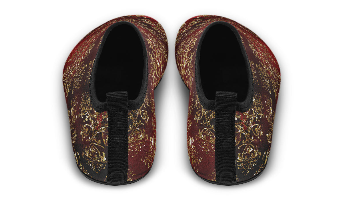 Christmas Wrapping Paper Water Shoes - Offbeat Sweetie