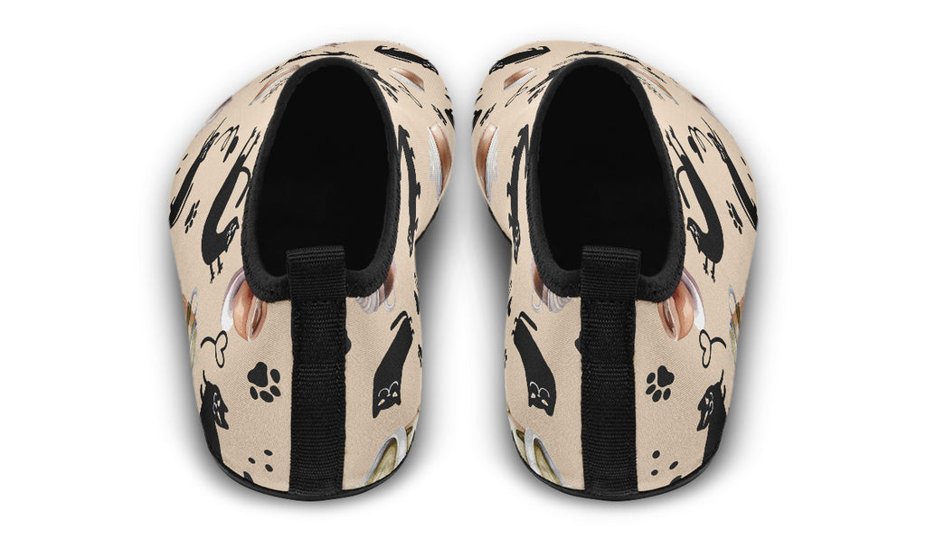 Cozy Coffee Cat Water Shoes