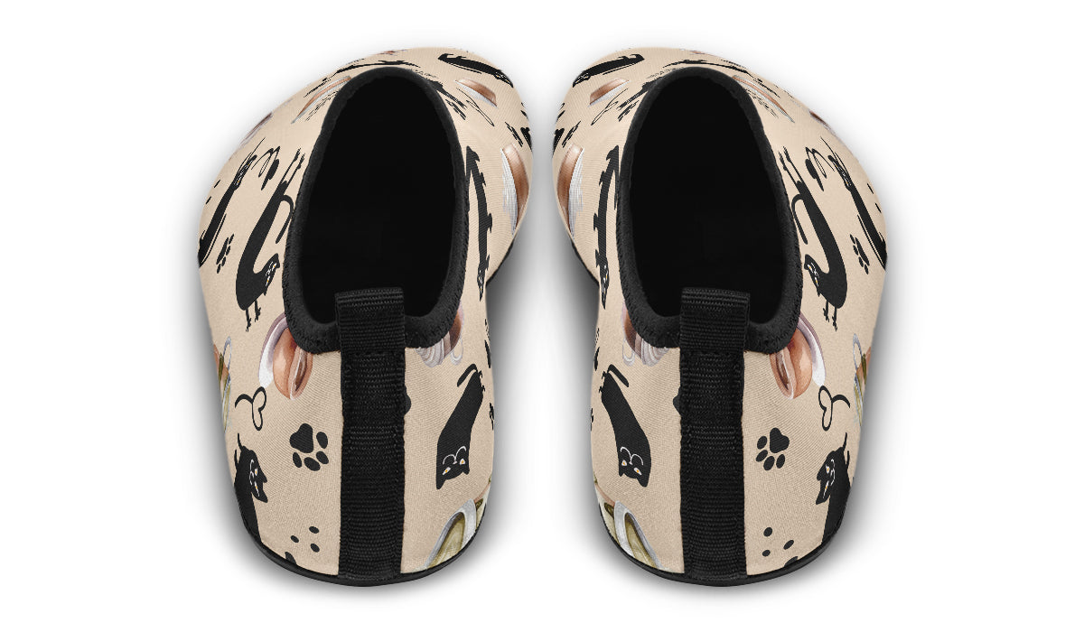 Cozy Coffee Cat Water Shoes