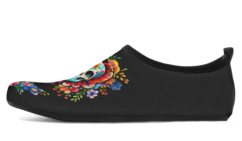 Day of the Dead Water Shoes - Offbeat Sweetie