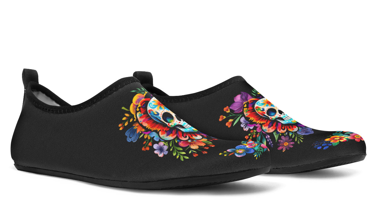 Day of the Dead Water Shoes - Offbeat Sweetie