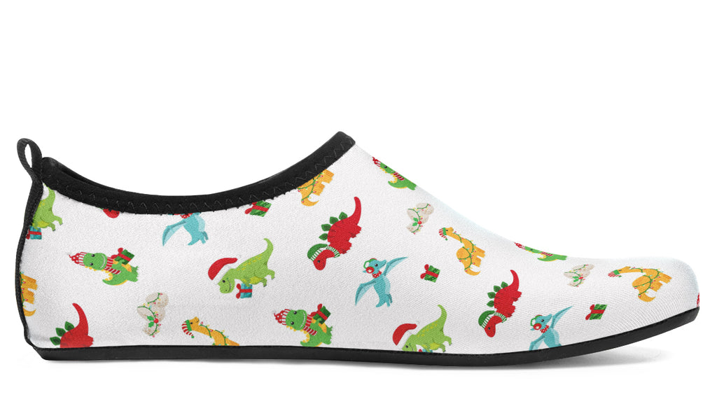 Dino Christmas Water Shoes - Offbeat Sweetie