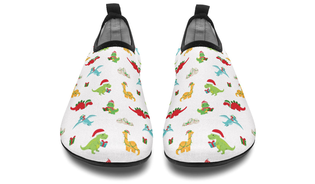 Dino Christmas Water Shoes - Offbeat Sweetie