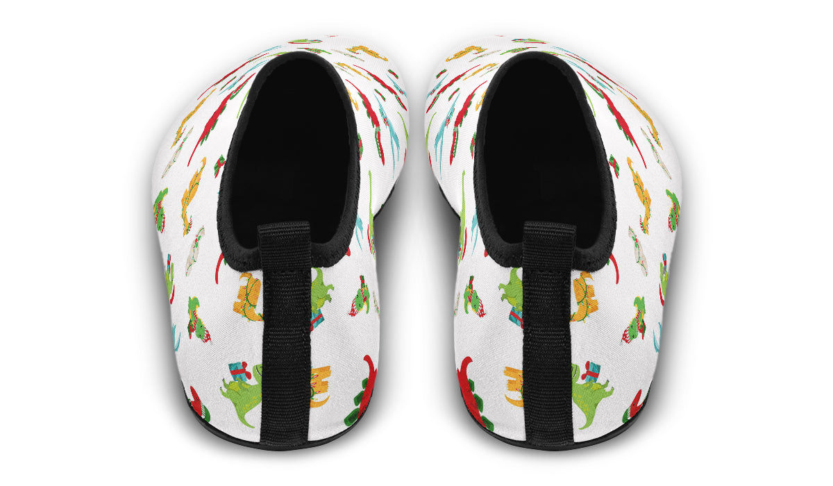 Dino Christmas Water Shoes - Offbeat Sweetie