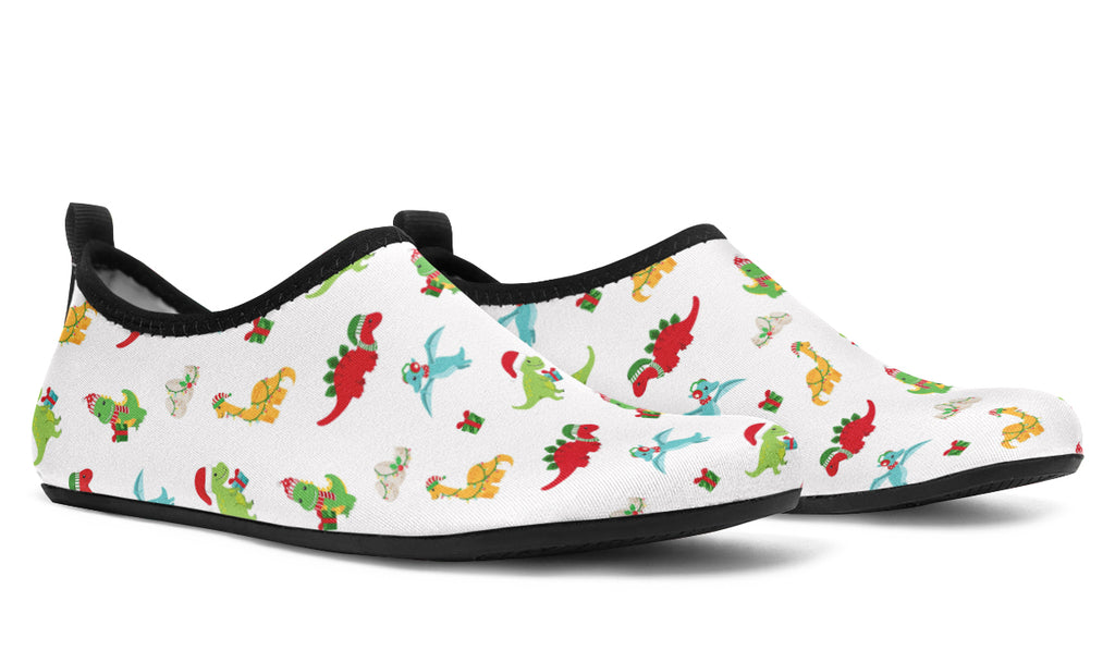 Dino Christmas Water Shoes - Offbeat Sweetie