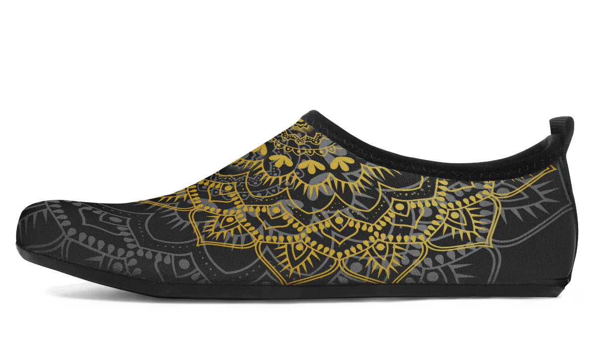 Golden Mandala Water Shoes - Offbeat Sweetie