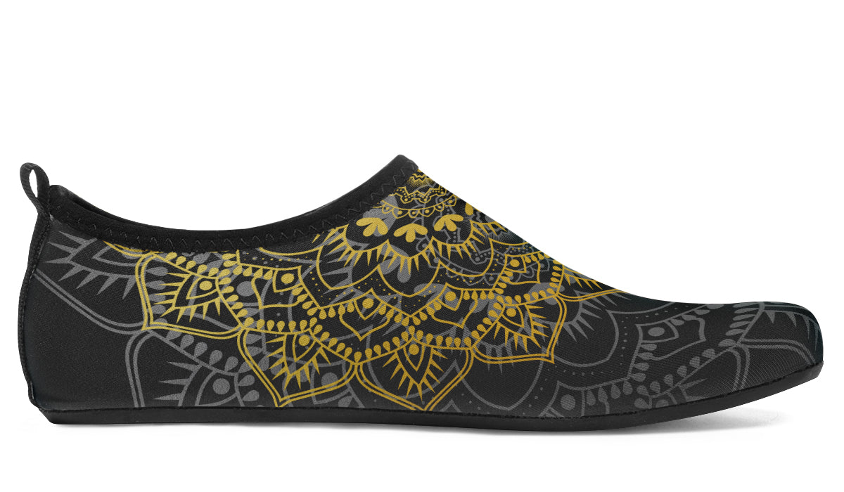 Golden Mandala Water Shoes - Offbeat Sweetie