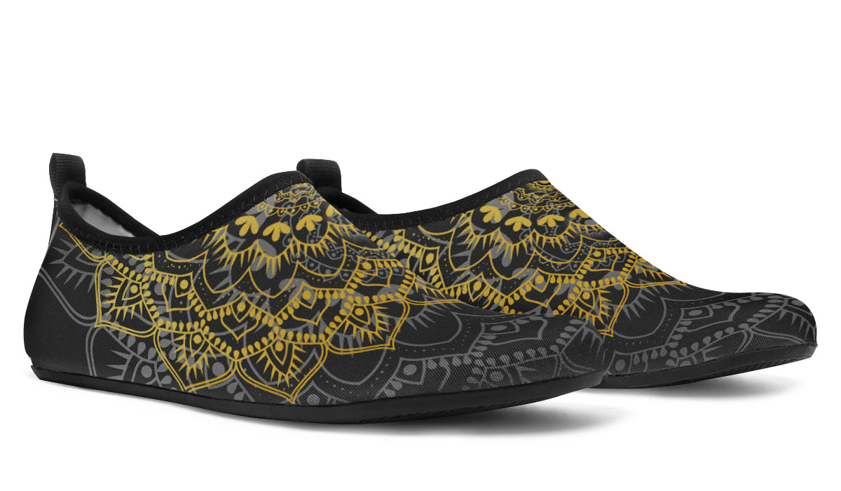 Golden Mandala Water Shoes - Offbeat Sweetie