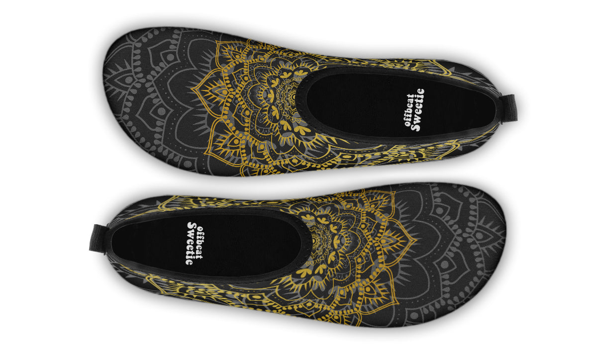 Golden Mandala Water Shoes - Offbeat Sweetie