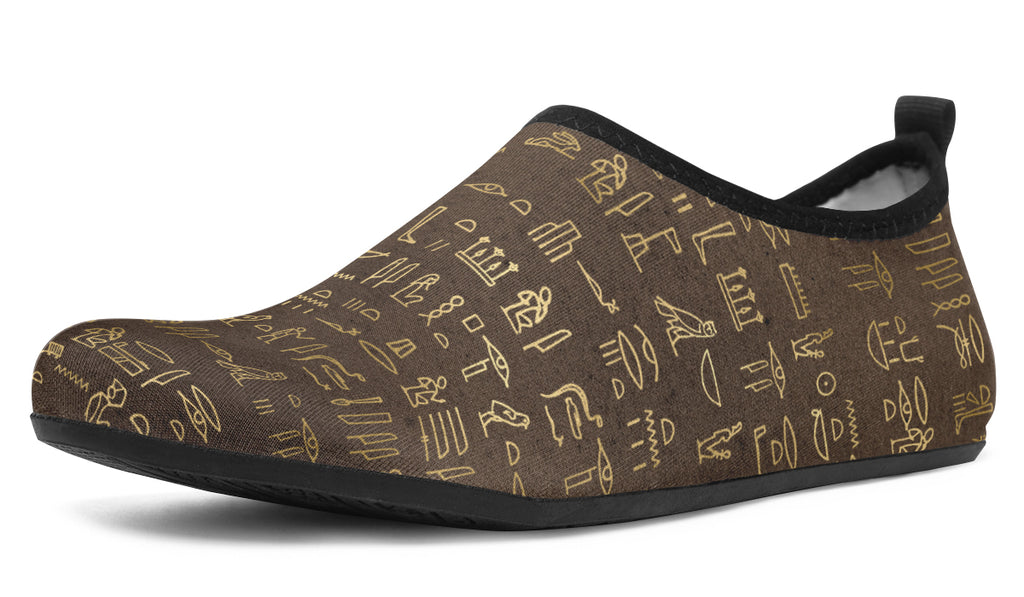 Hieroglyphics Water Shoes - Offbeat Sweetie