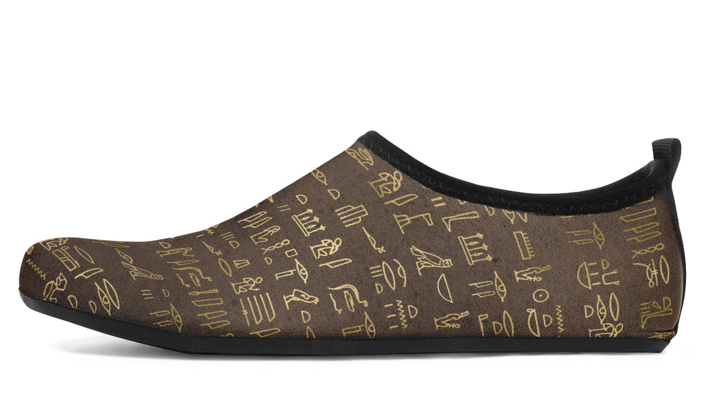 Hieroglyphics Water Shoes - Offbeat Sweetie